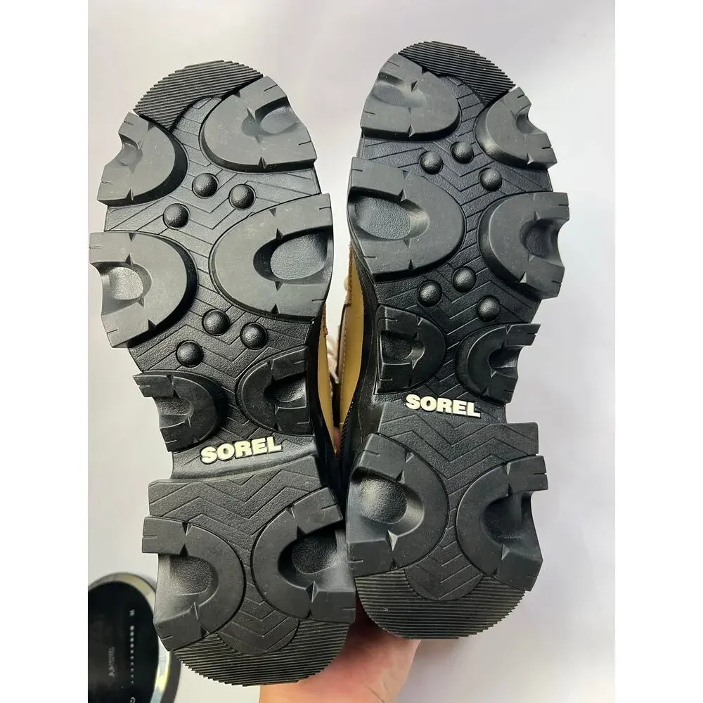 Sorel Brex Lace Bootie – Waterproof Leather Platform Boots, Black, Women’s 6.5 - Picture 10 of 11